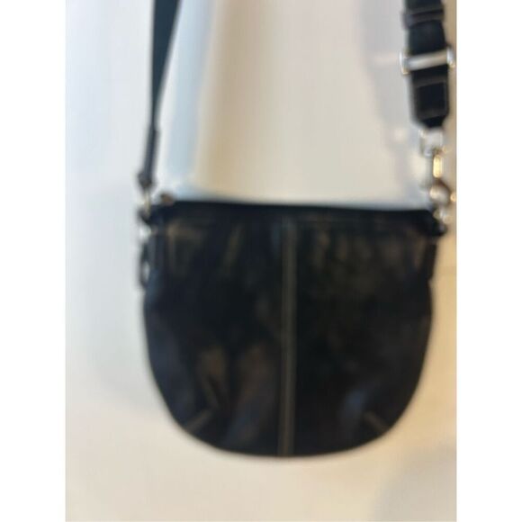 Coach mini crossbody black leather - Picture 4 of 9
